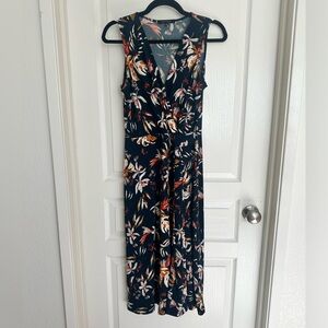 Hail3y:23 Midi Wrap Dress Navy Size Medium